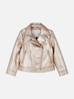 Chaqueta Motera Metalizada