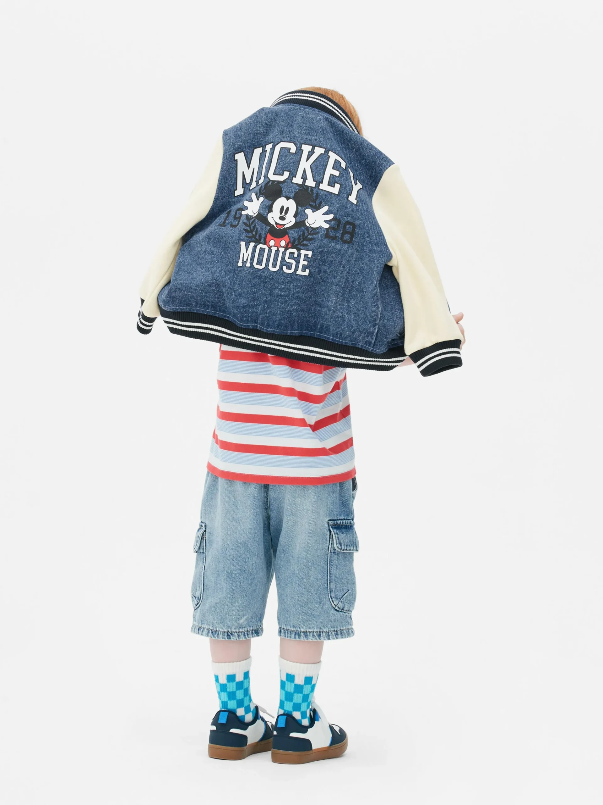 Chaqueta Vaquera Varsity De Mickey De Disney