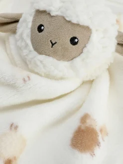 Colcha Polar Con Estampado De Corderitos