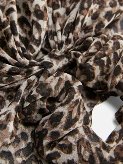 Coletero Largo Con Estampado De Leopardo