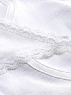 Conjunto De Lencería De Pointelle Sin Relleno