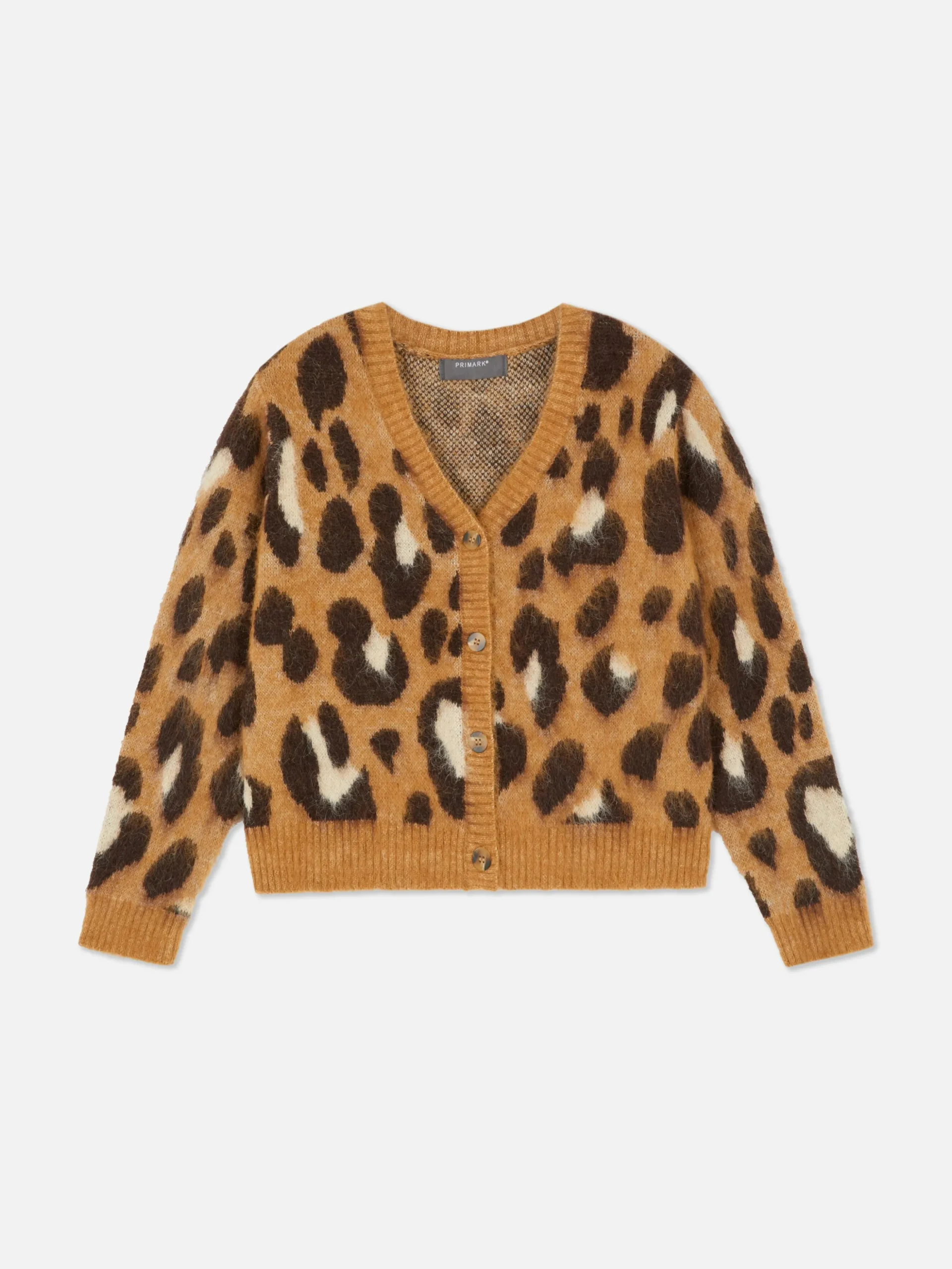 Cárdigan Corto Con Estampado De Leopardo