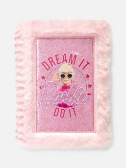 Cuaderno Con Ribete De Pelo Sintético De Barbie