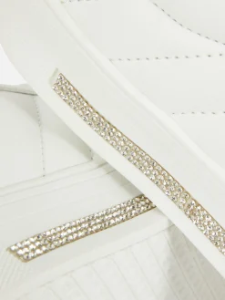 Deportivas De Caña Baja Con Strass