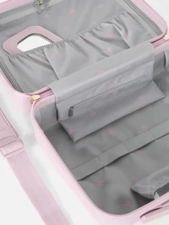 Estuche De Tocador Con Cremallera De Carcasa Dura