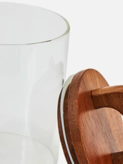 Frasco De Vidrio Elegante Con Asa