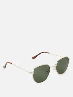 Gafas De Sol Con Montura Metálica Hexagonal