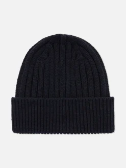 Gorro De Punto Grueso Acanalado