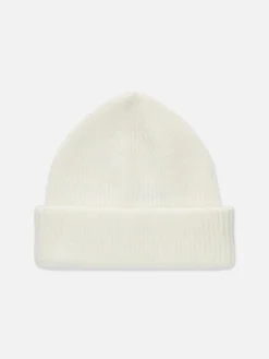 Gorro De Punto Grueso Con Borde Vuelto