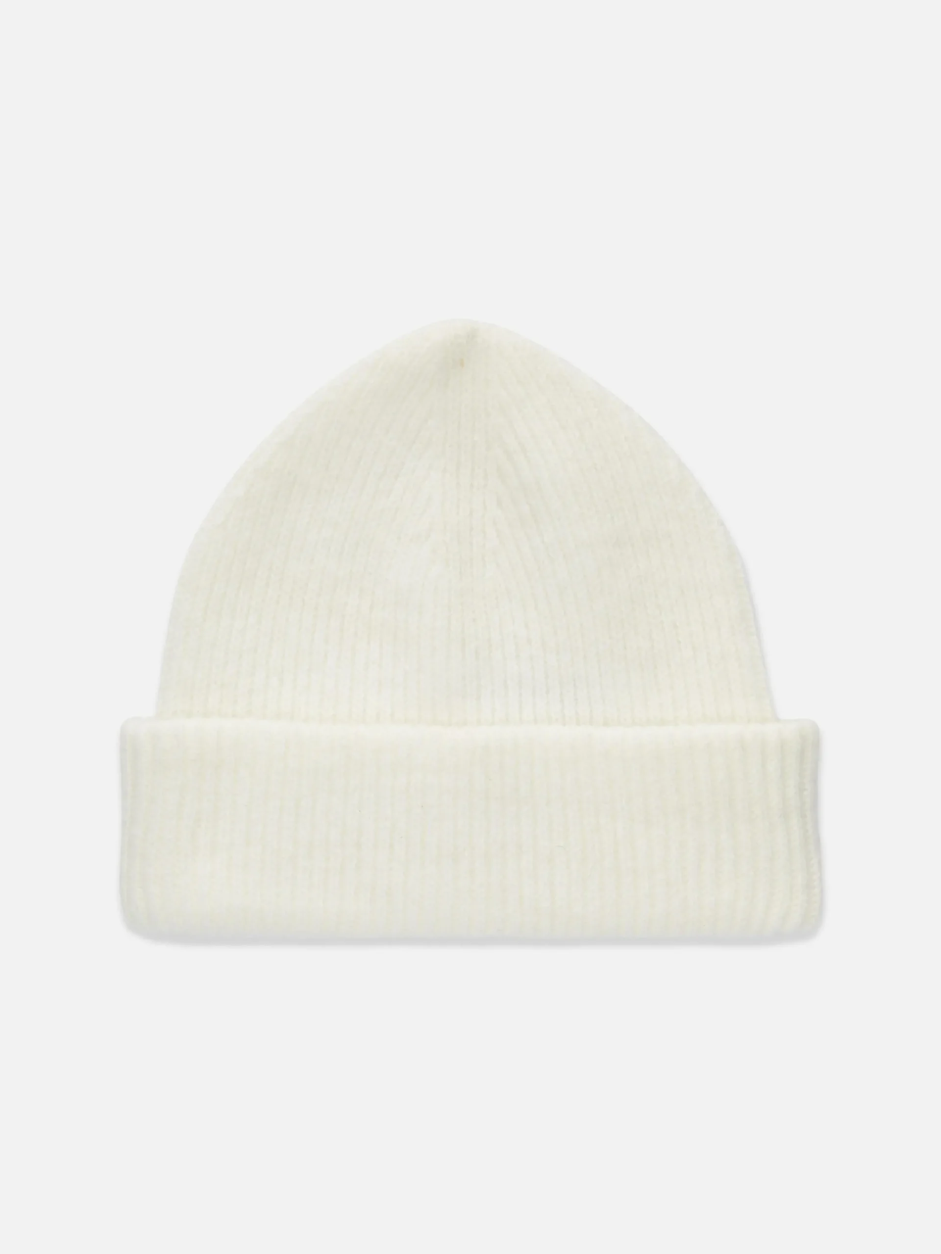 Gorro De Punto Grueso Con Borde Vuelto