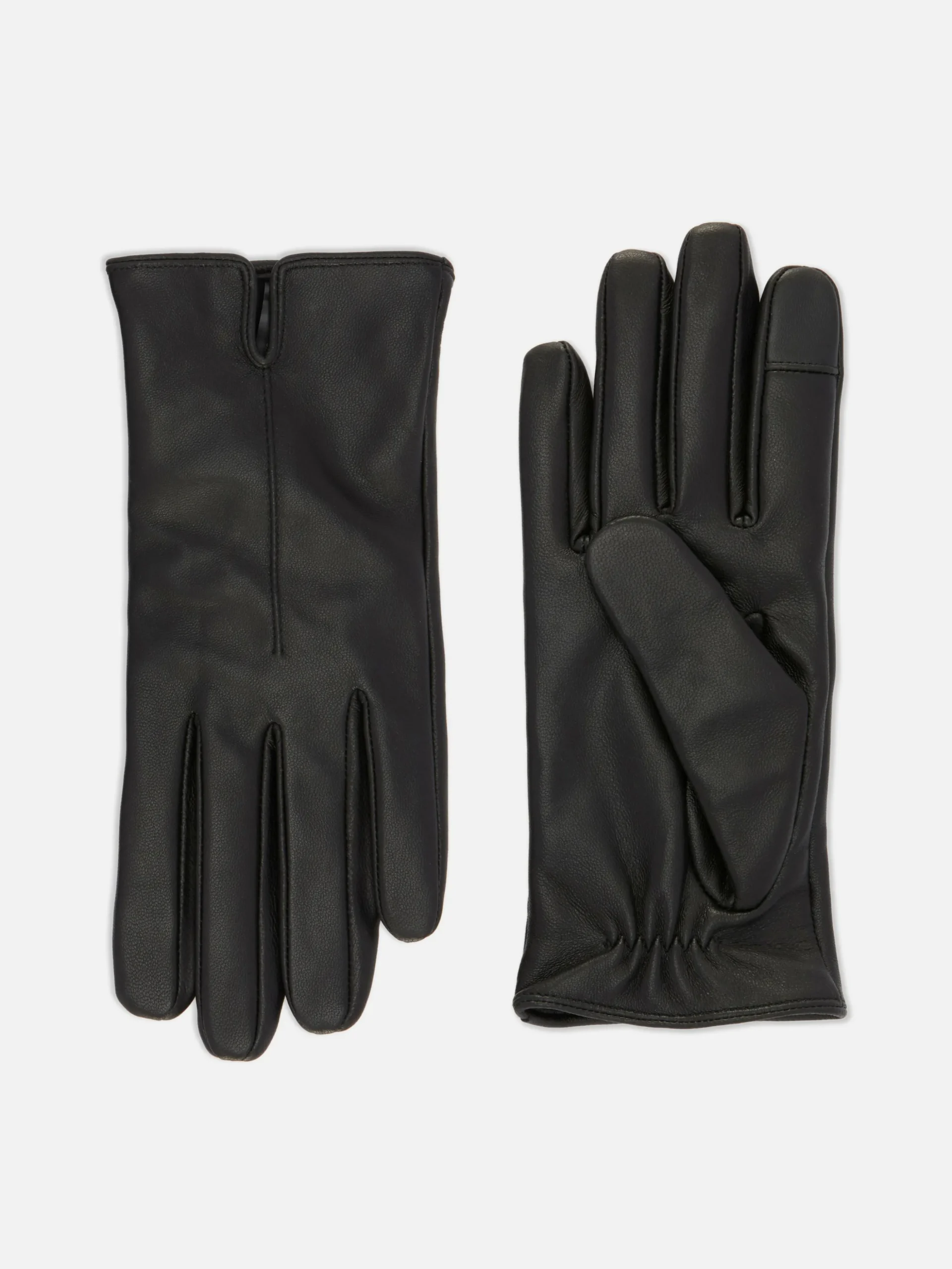 Guantes De Piel Con Puños Con Muescas