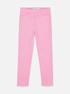 Jeggings Con Efecto Deshilachado