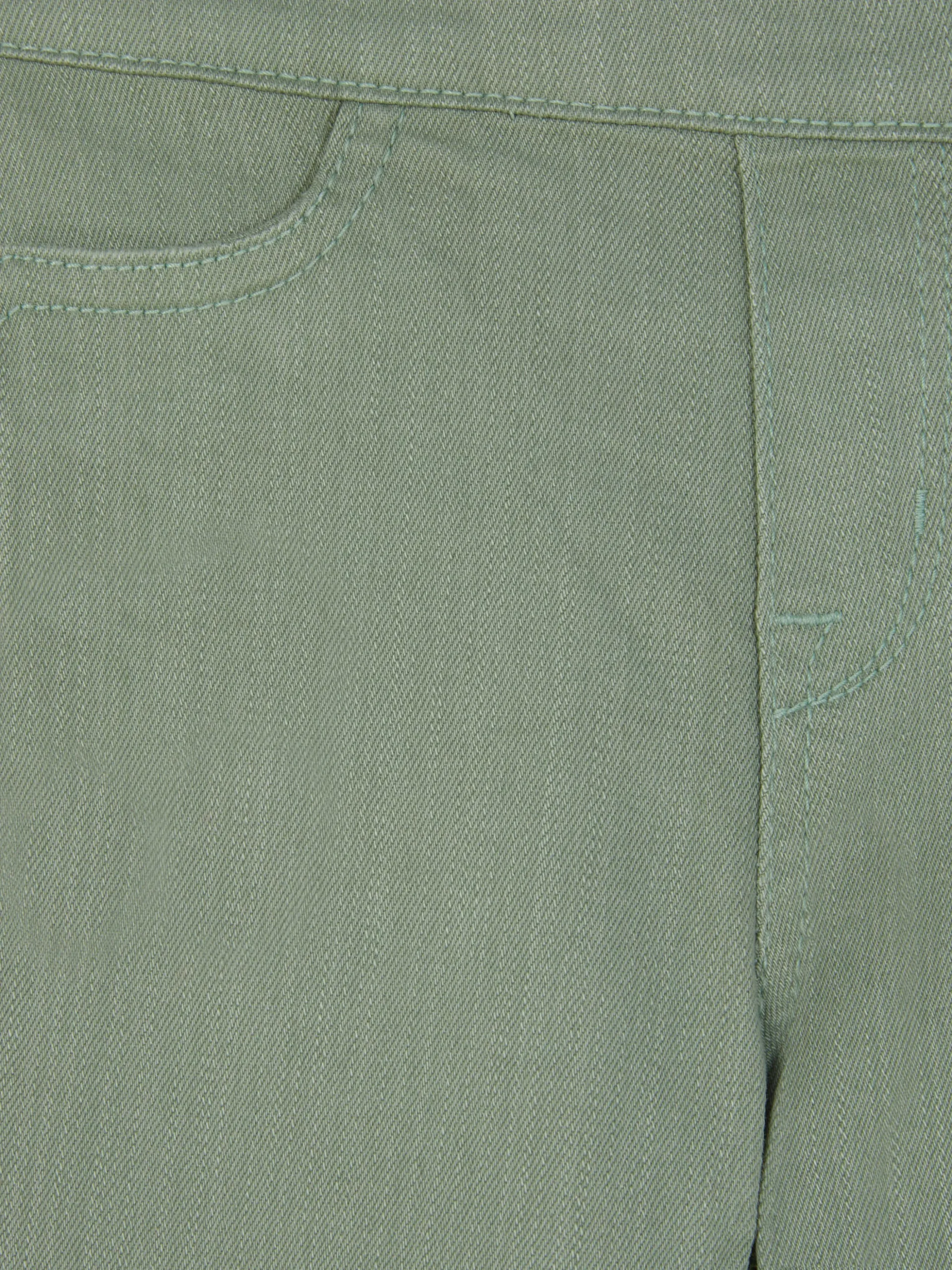 Jeggings Con Efecto Deshilachado