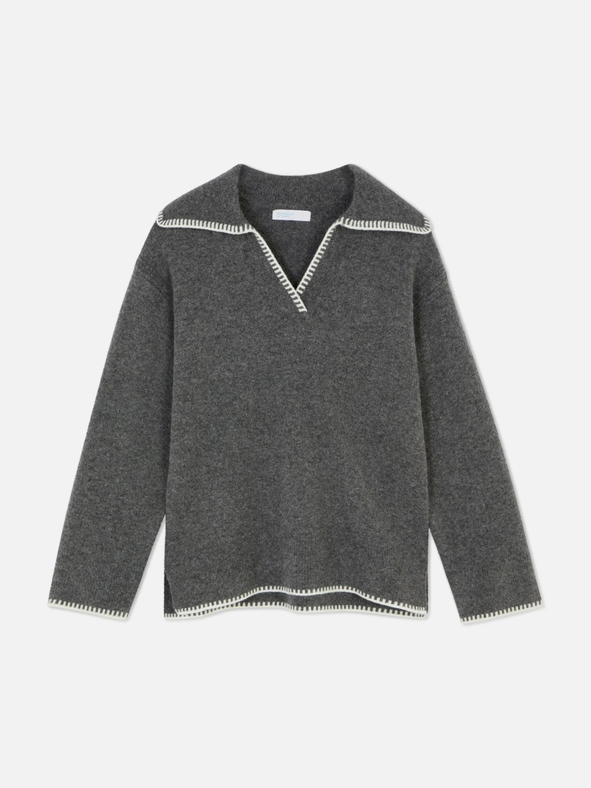 Jersey Con Cuello Pespunteado