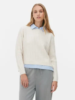 Jersey Con Detalle De Camisa Dos En Uno