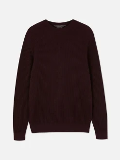 Jersey De Cuello Redondo En Punto Esterilla