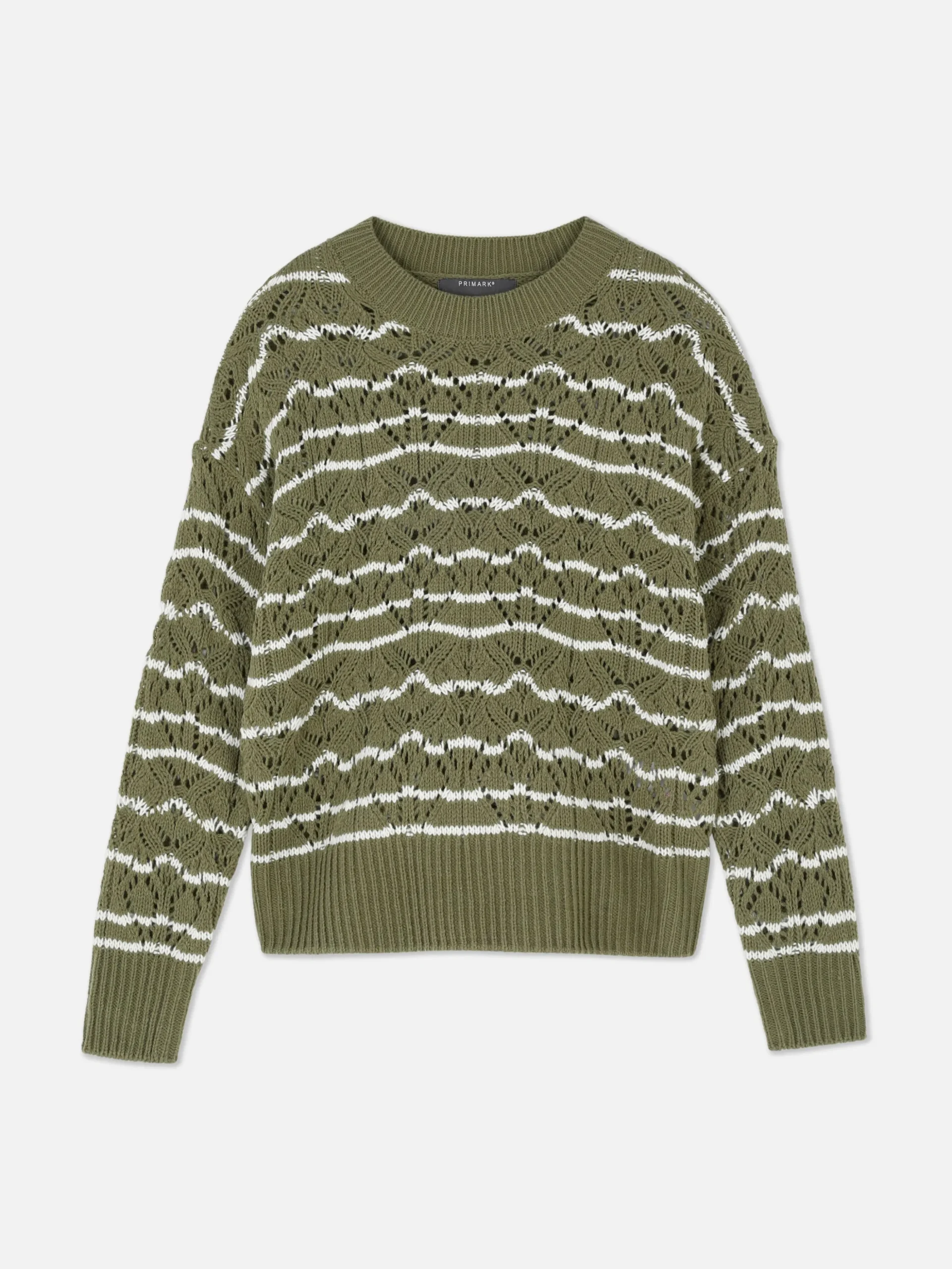 Jersey De Cuello Redondo Y Punto Abierto