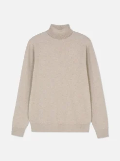 Jersey De Cuello Vuelto En Tejido De Punto Fino