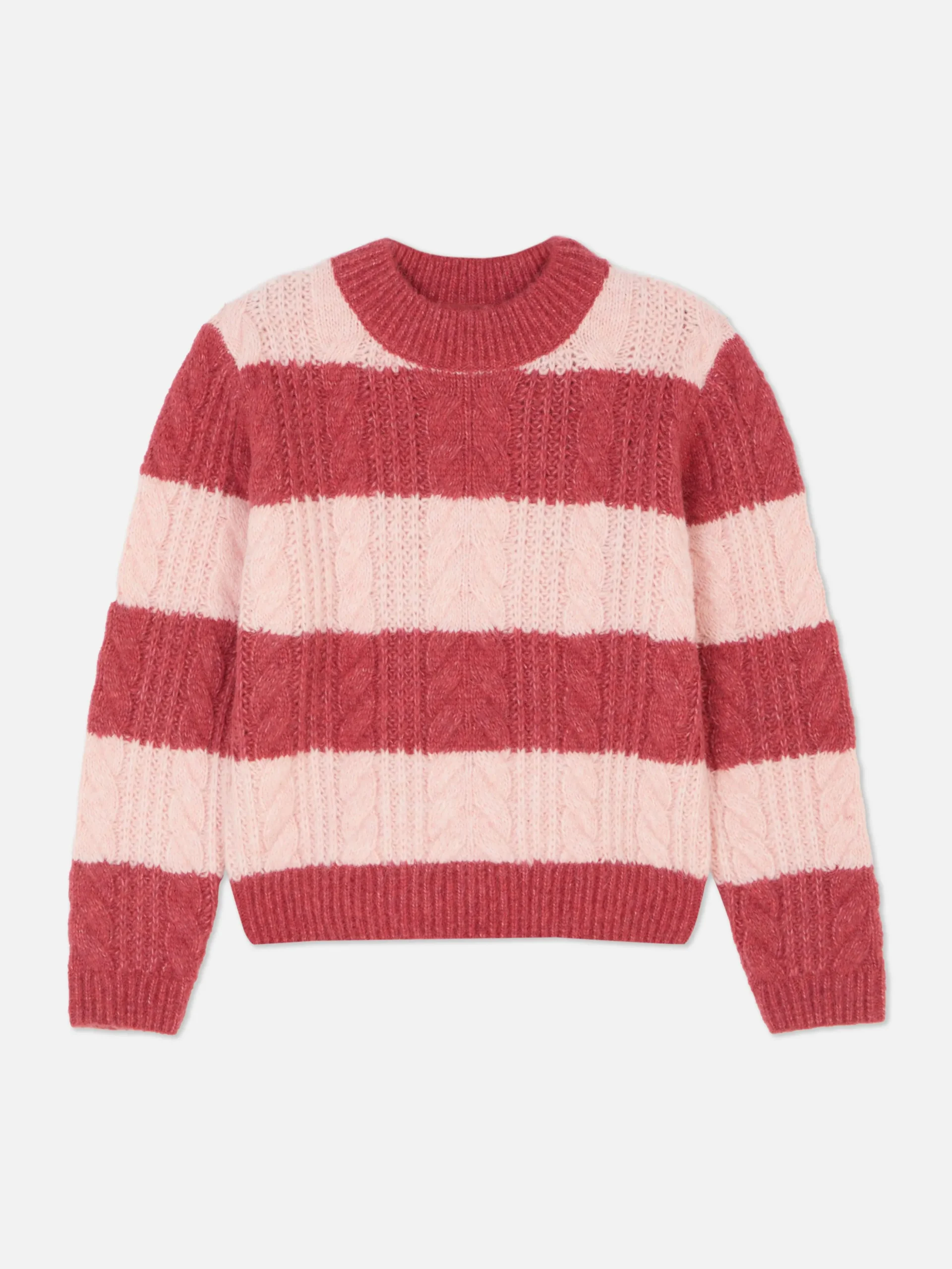 Jersey De Punto De Ochos A Rayas