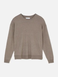Jersey De Punto Fino Con Cuello Redondo