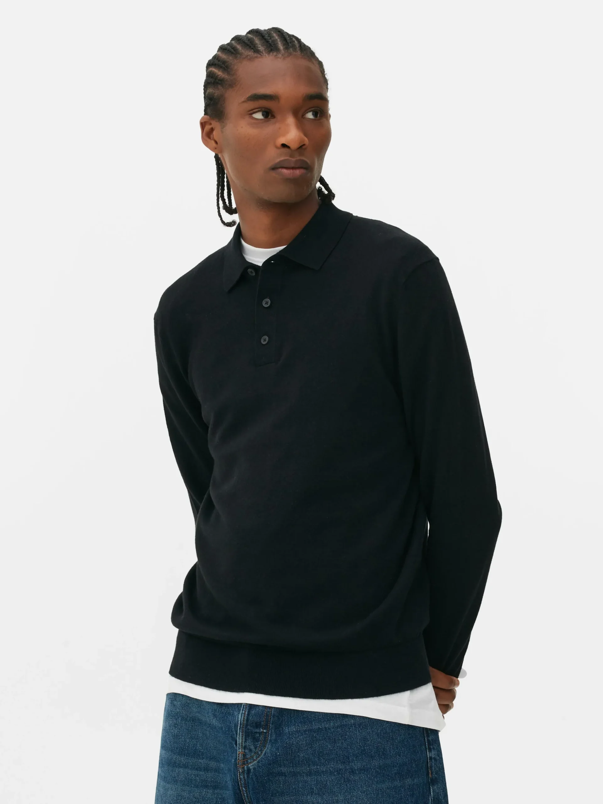 Jersey Tipo Polo De Manga Larga