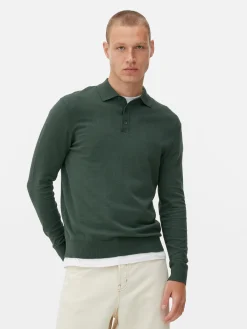 Jersey Tipo Polo De Manga Larga
