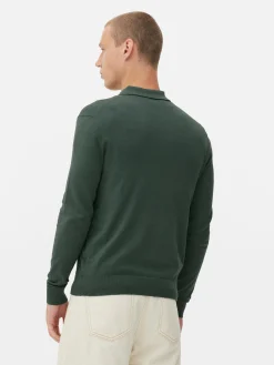 Jersey Tipo Polo De Manga Larga