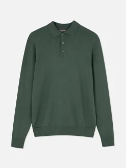 Jersey Tipo Polo De Manga Larga