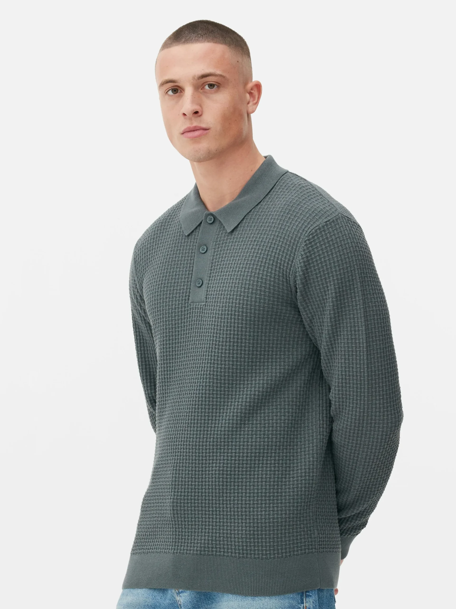 Jersey Tipo Polo Texturizado