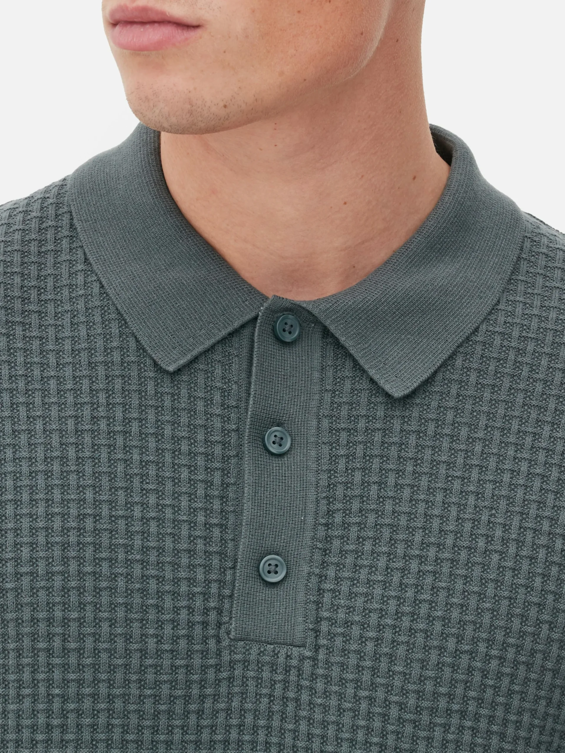 Jersey Tipo Polo Texturizado