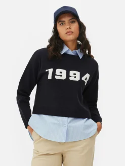 Jersey Y Camisa De Punto Con Eslogan Dos En Uno