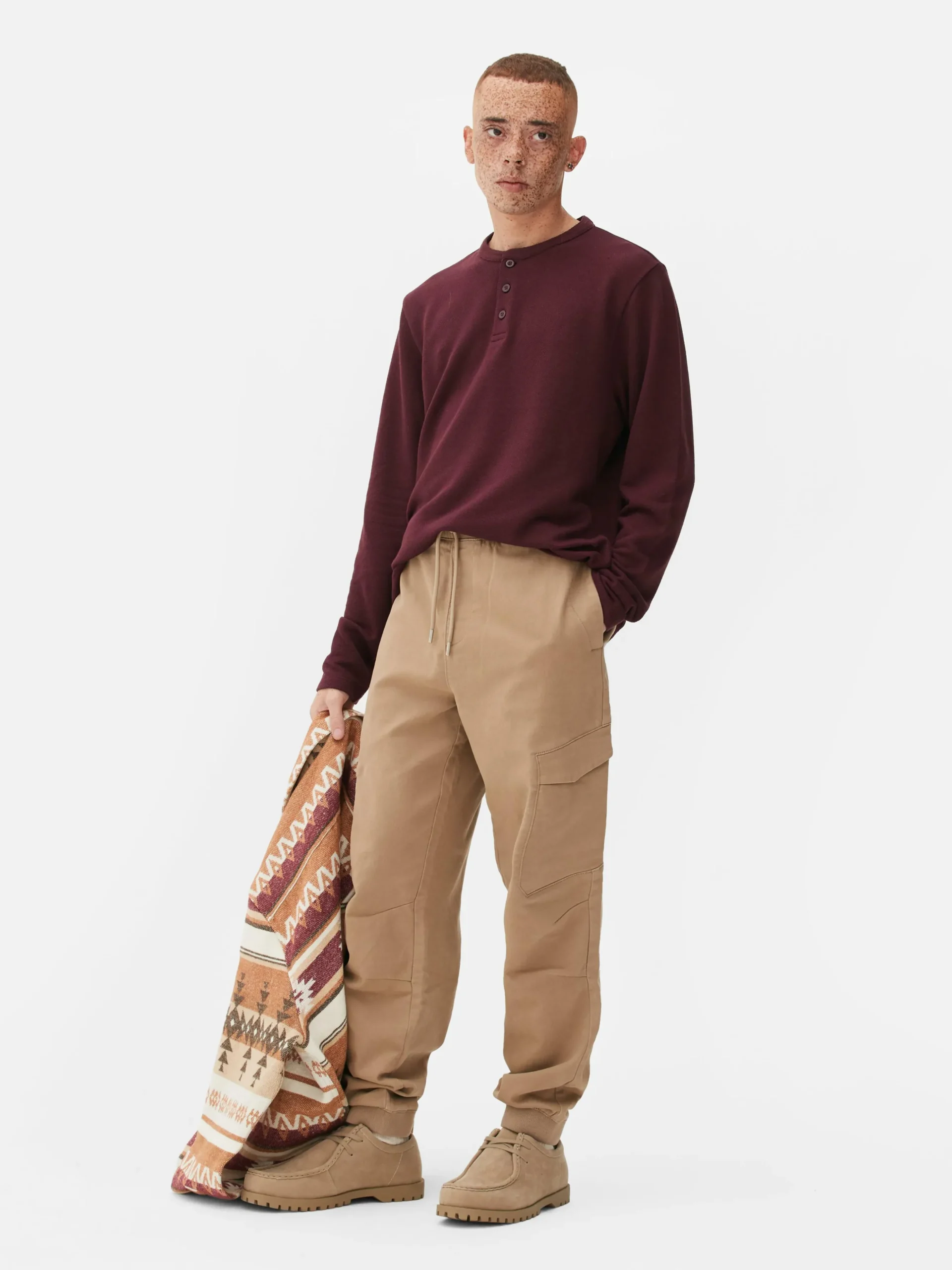 Joggers Cargo Elásticos De Corte Holgado