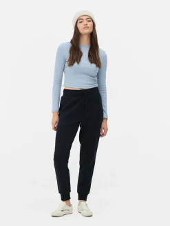 Joggers De Corte Pitillo Con Cordón De Ajuste