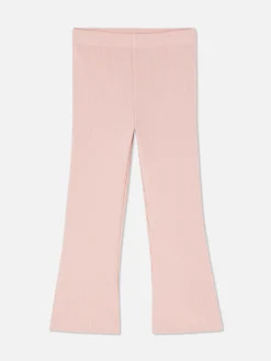 Leggings Acanalados De Campana