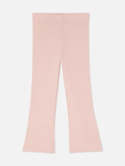 Leggings Acanalados De Campana