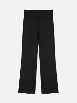 Leggings Acanalados De Pernera Recta A Juego