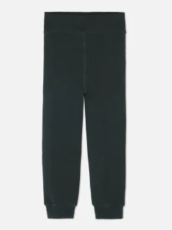 Leggings De Felpa Con Bajos Ajustados