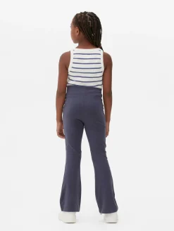 Leggings De Punto Acampanados