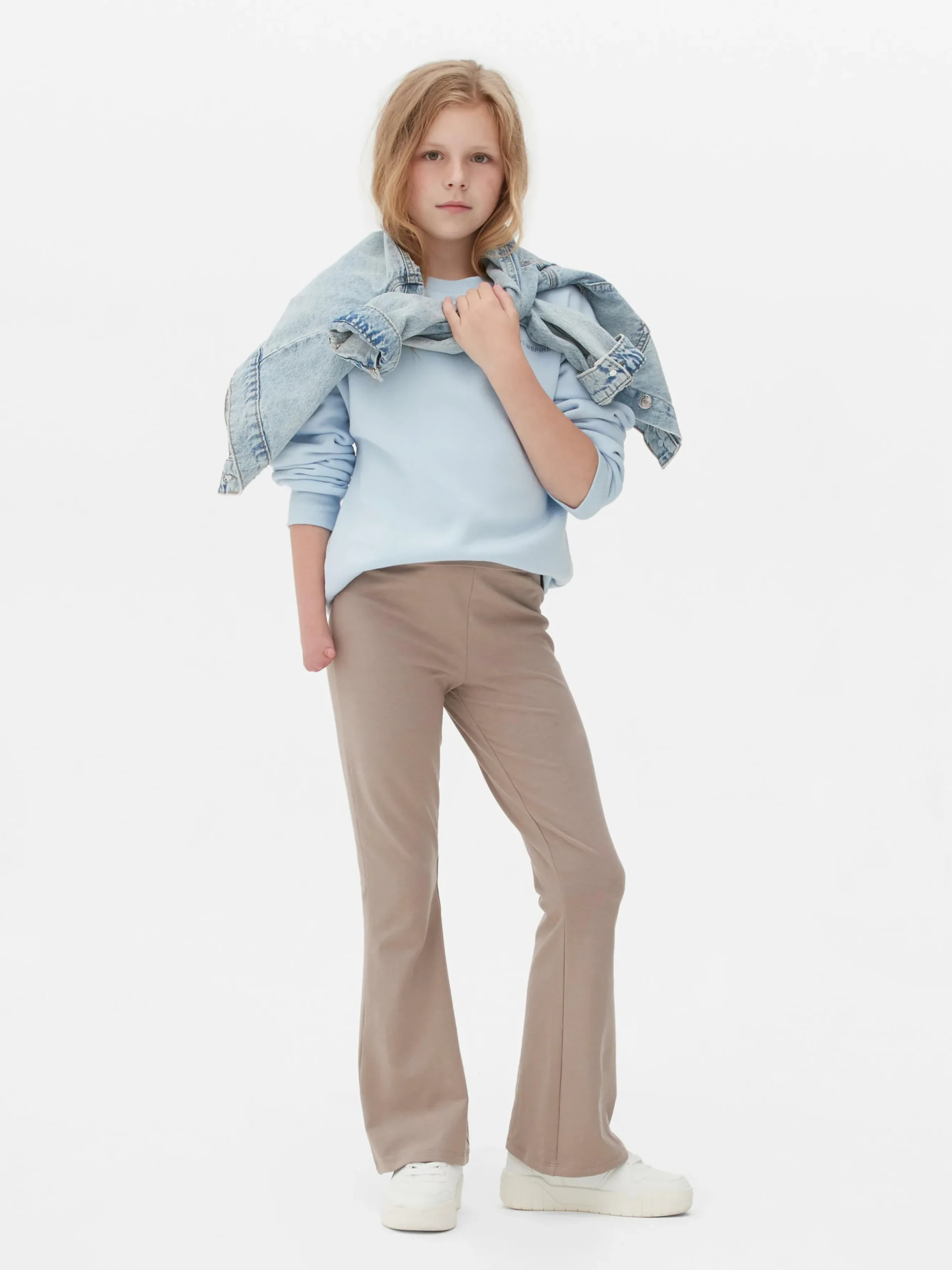Leggings De Punto Acampanados
