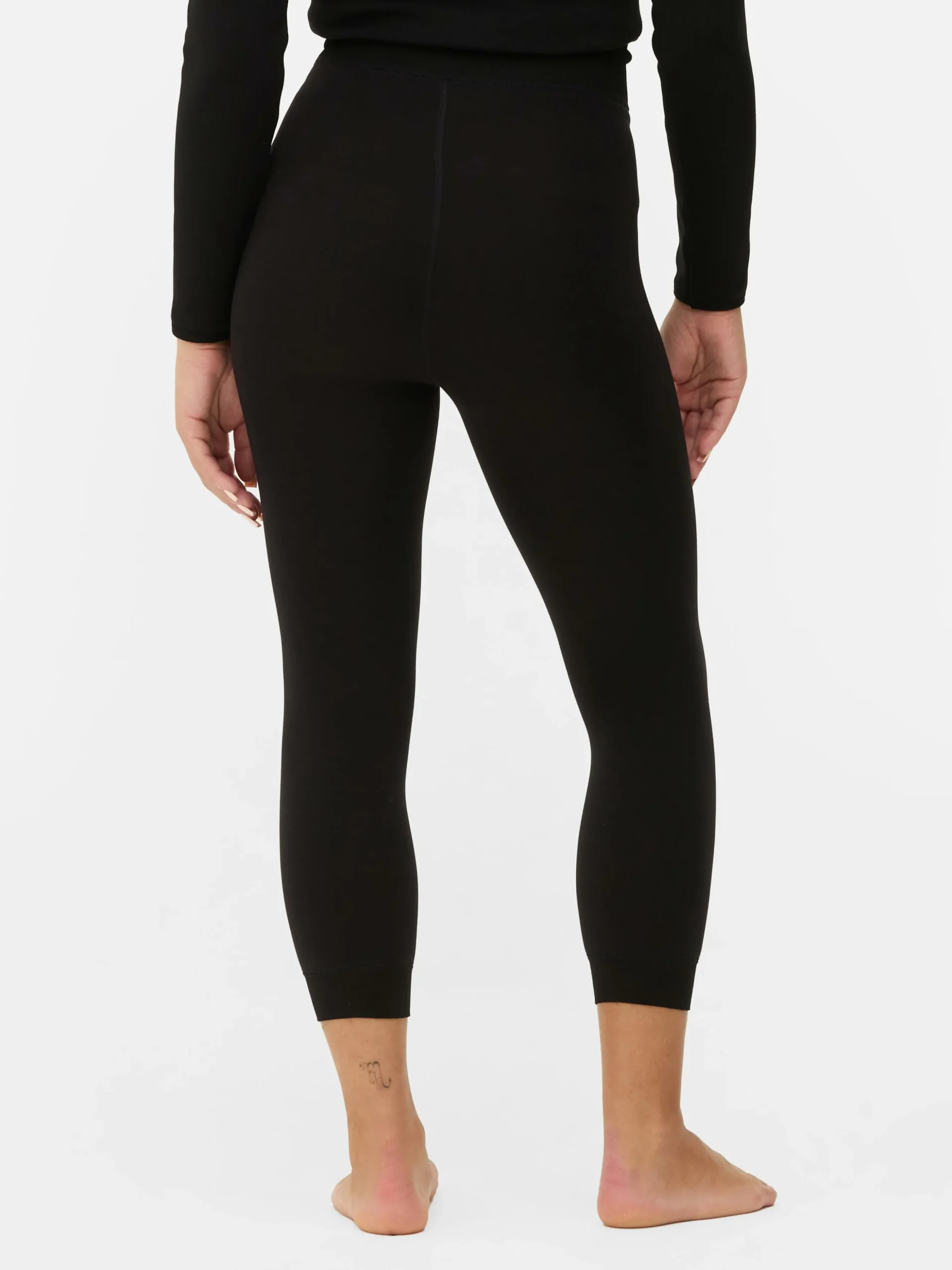 Leggings De Terciopelo Cortos Con Forro De Felpa