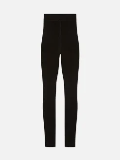 Leggings Ligeros De Terciopelo Con Forro Afelpado