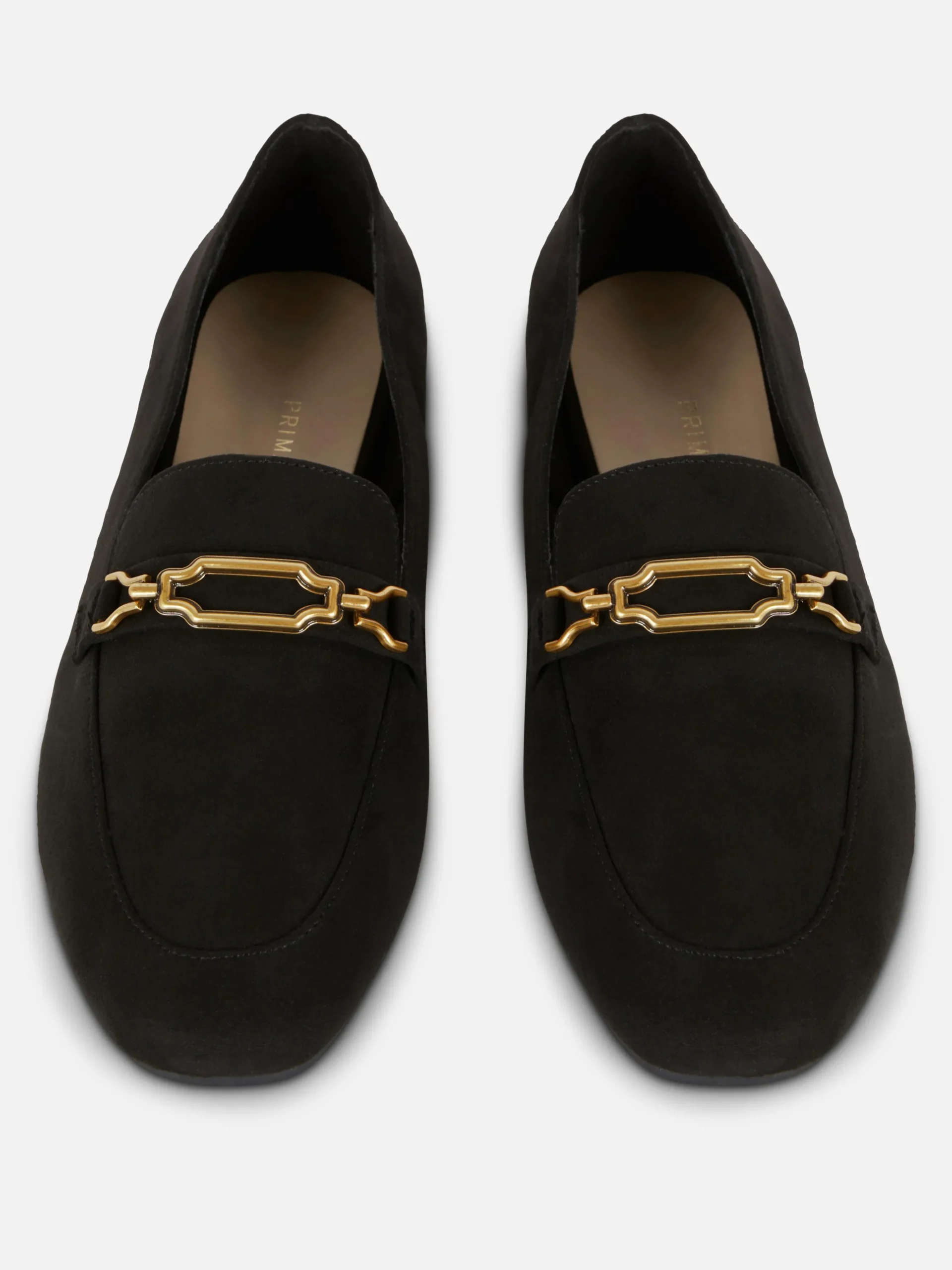 Mocasines De Horma Ancha Con Detalle De Cadena