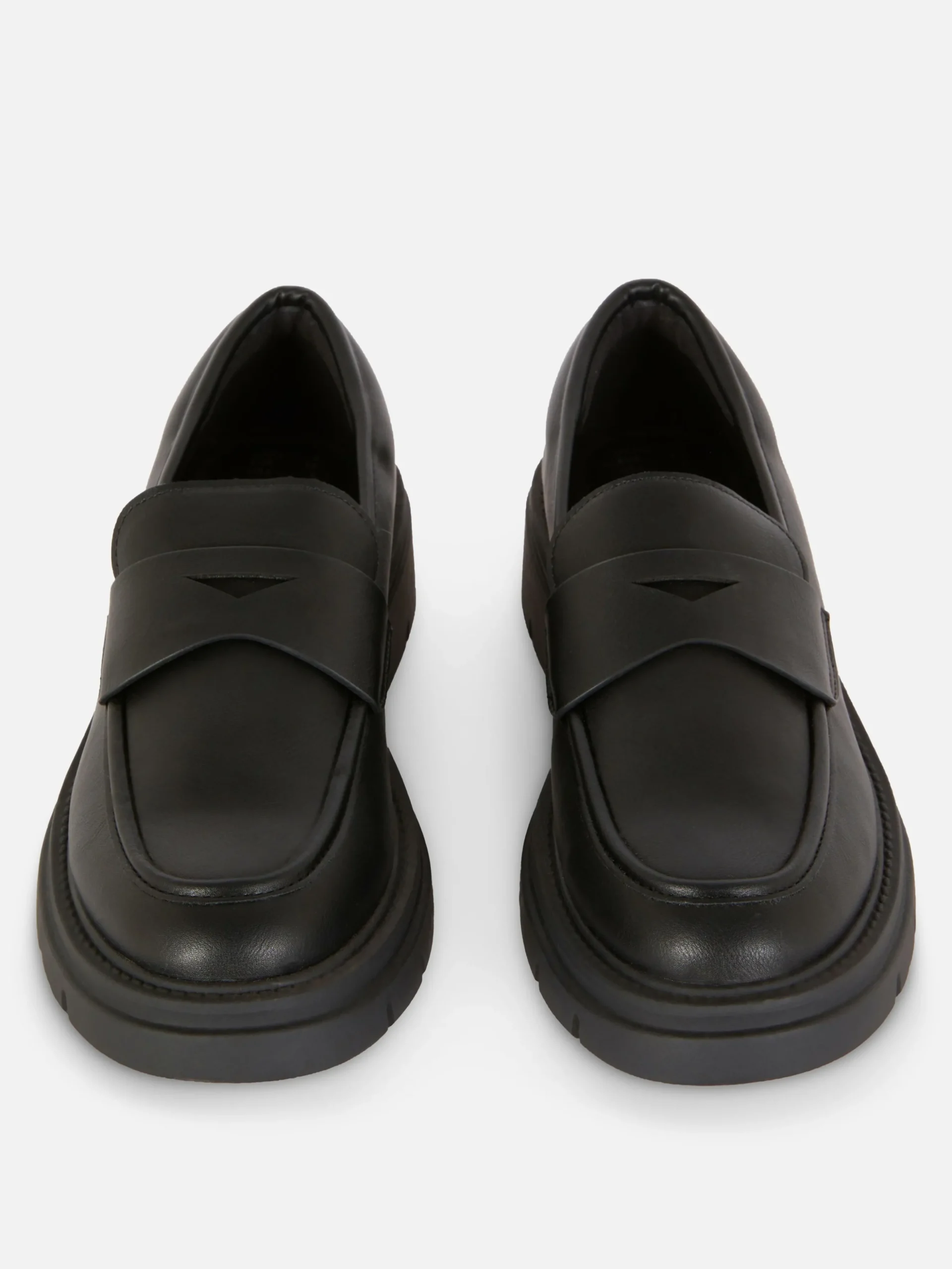 Mocasines De Piel Sintética Con Suela Gruesa