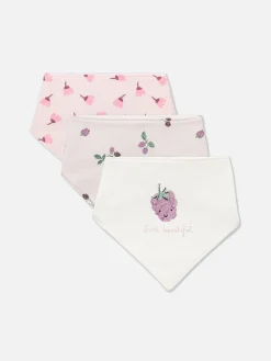 Pack De 3 Baberos Tipo Bandana Con Bayas