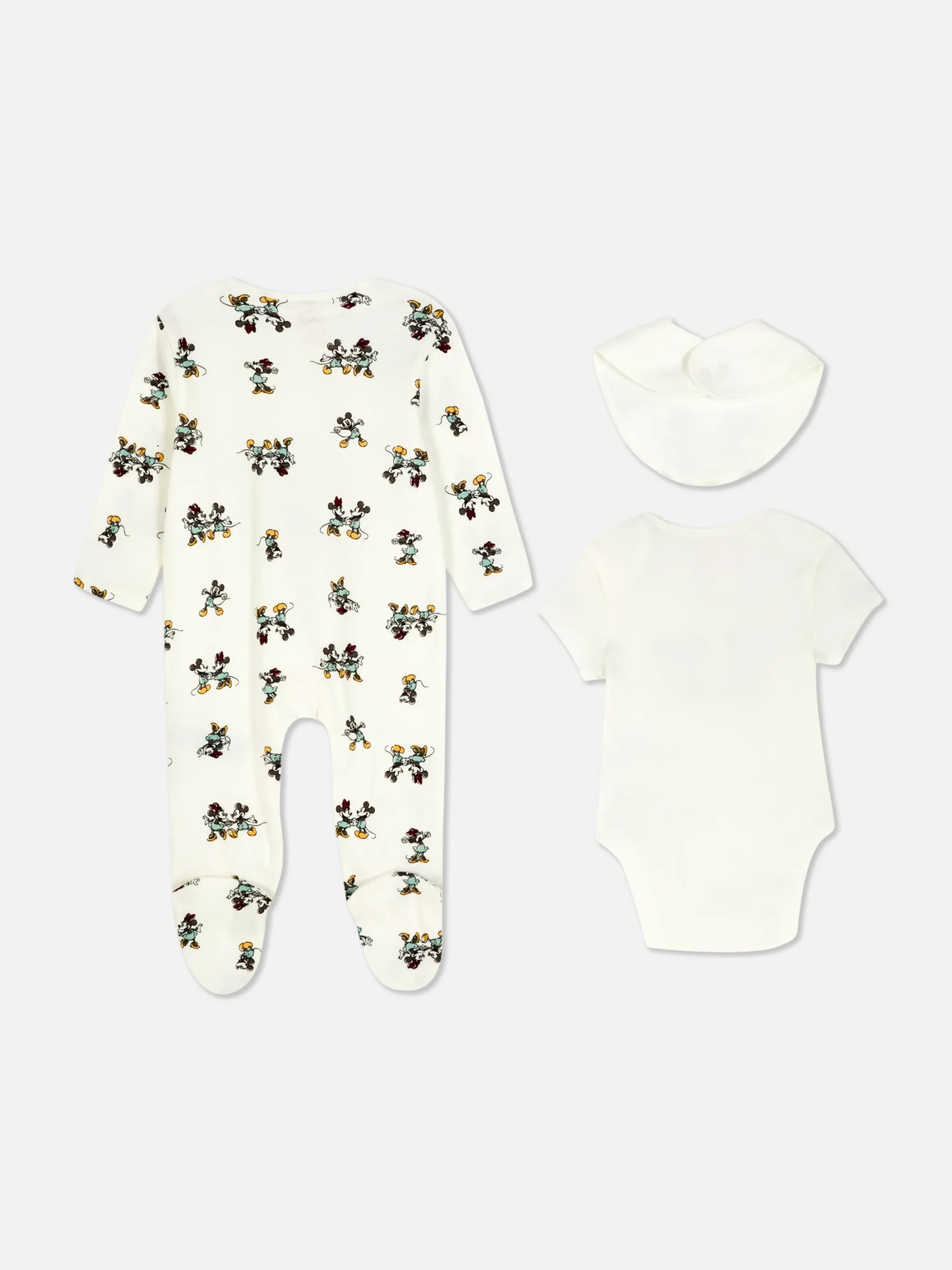 Pack De Body, Pijama Y Babero De Disney