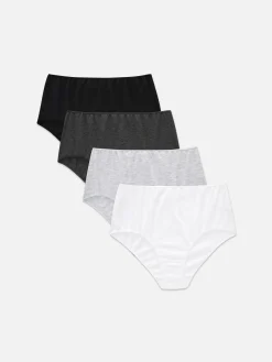 Pack De 4 Braguitas Altas En Distintos Tonos