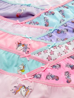 Pack De 10 Braguitas Con Estampado De Unicornios
