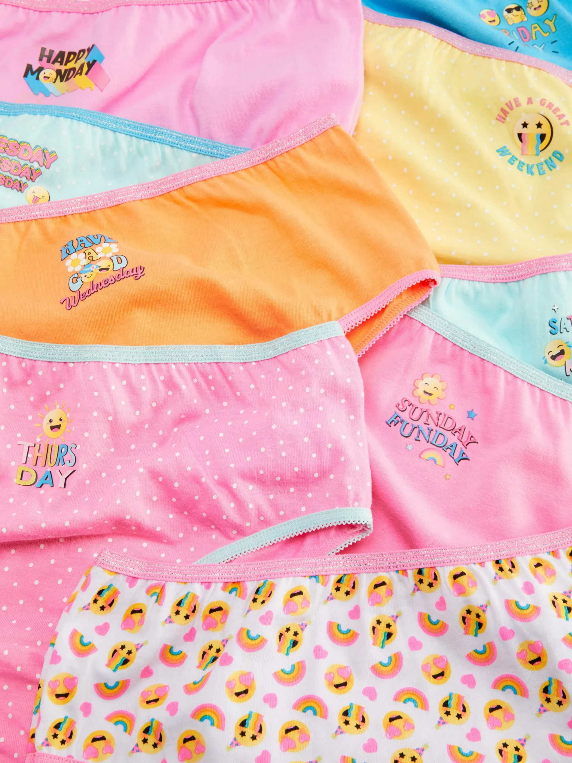 Pack De 10 Braguitas Con Estampado De Emojis