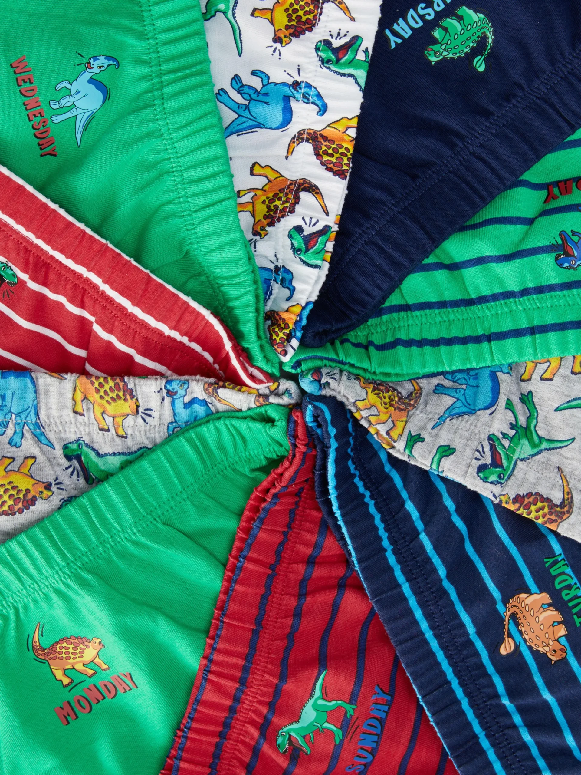 Pack De 10 Braguitas Con Estampado De Dinosaurios