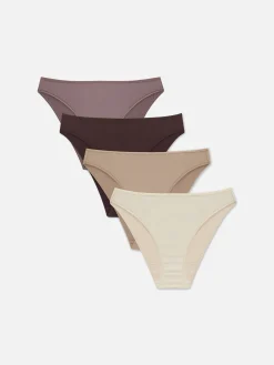 Pack De 4 Braguitas De Pernera Alta